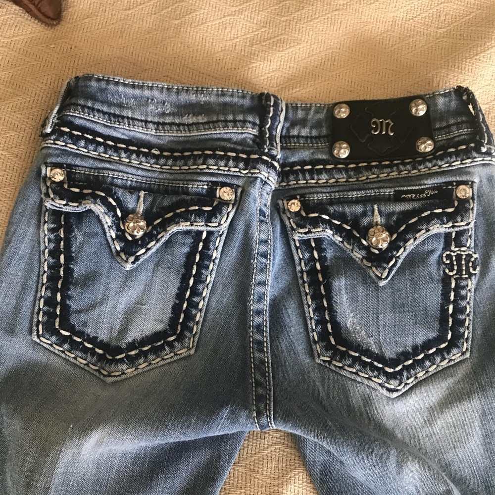 Miss Me light wash boot cut jeans